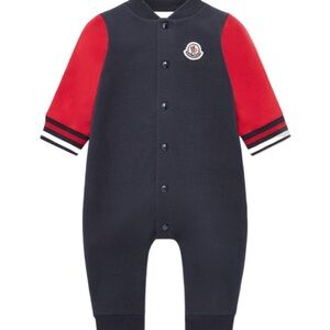 Moncler Kids Navy and Red One Piece